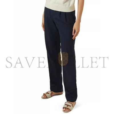 LORO PIANA SUMMER CHARMS FLAT SANDALS IN CANVAS LORO PIANA SUMMER CHARMS FLAT SANDALS IN CANVAS